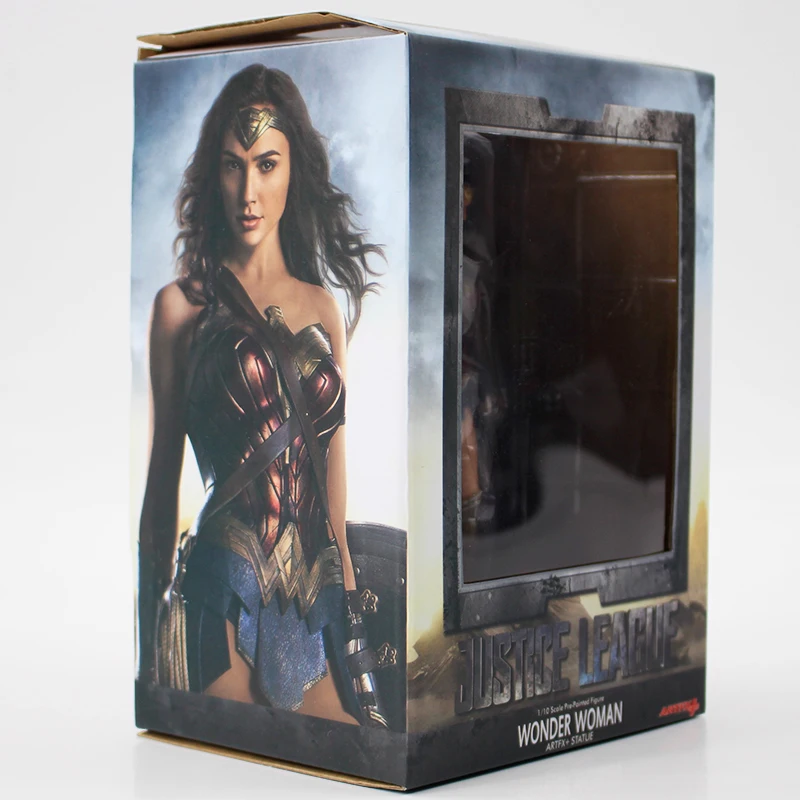18 см чудо-женщина Лига Справедливости ARTFX+ Статуя 1/10 весы предварительно окрашенный Рисунок Статуя коллекция моделей pvc игрушка кукла