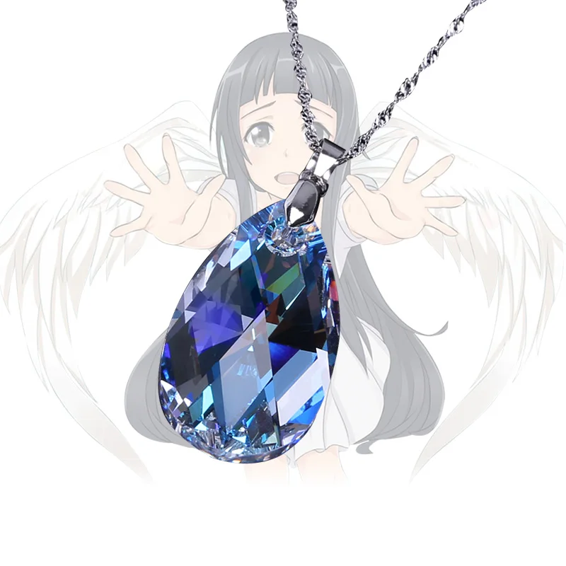 Новинка 2019 аниме Сан меч искусство онлайн Kirito Asuna модель с синими кристаллами для