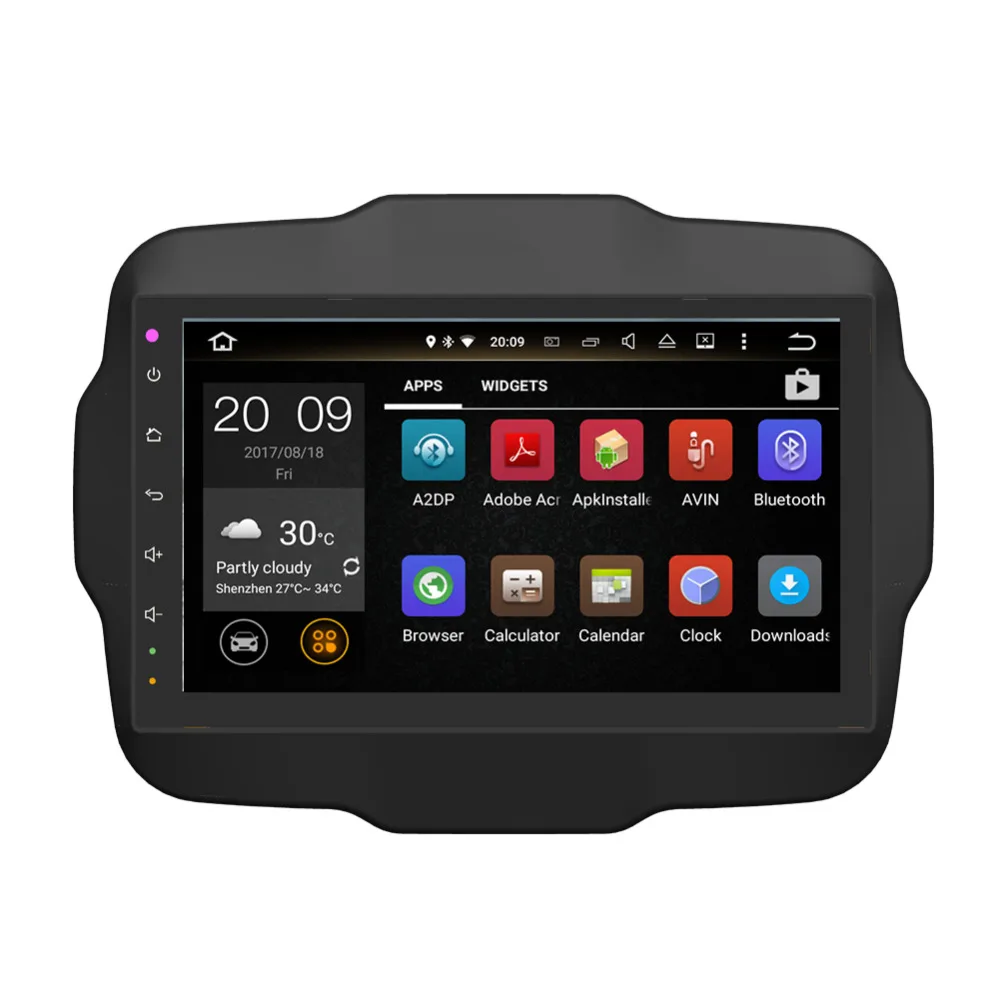 10 1 дюймов 4 Гб ОЗУ Android 8 0 IPS экран Автомобильный GPS навигатор для Jeep Renegade 2015 видео