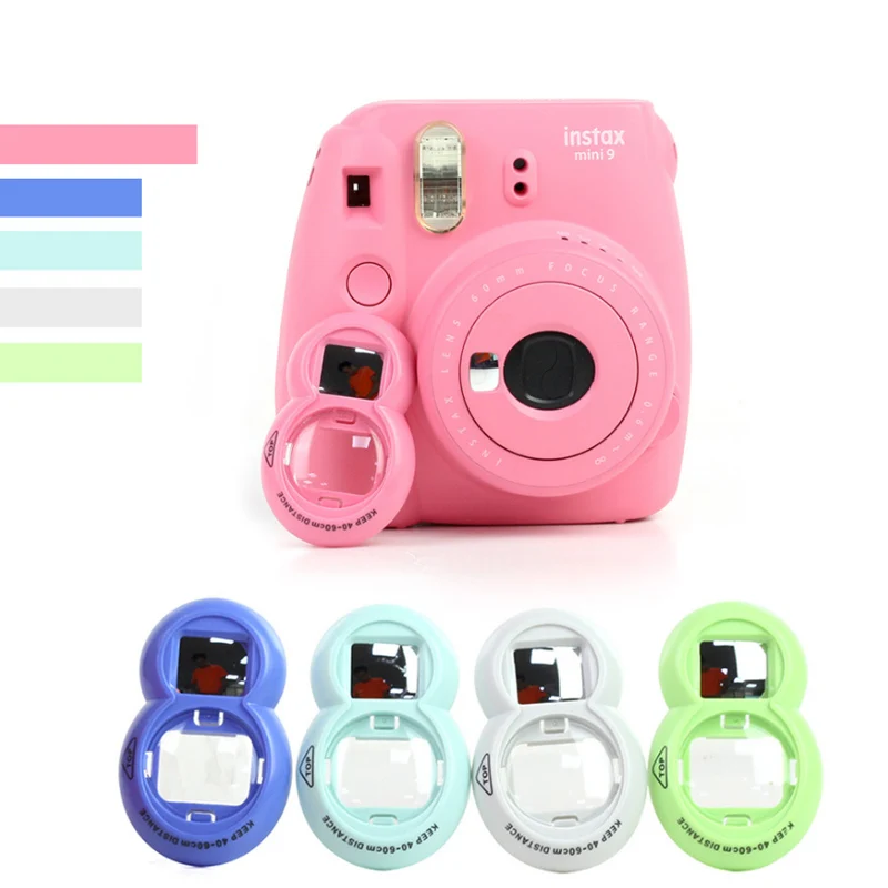 Для Fujifilm Instax Mini 8/8+/9 с фоторамкой фильтры альбом камера силиконовый чехол+ сумка из искусственной кожи сплошной цвет набор аксессуаров