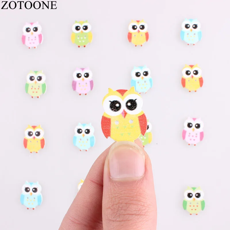 ZOTOONE Diy Сова Дерево Скрапбукинг пуговицы для Аксессуары шитья одежды 2 мм ручной