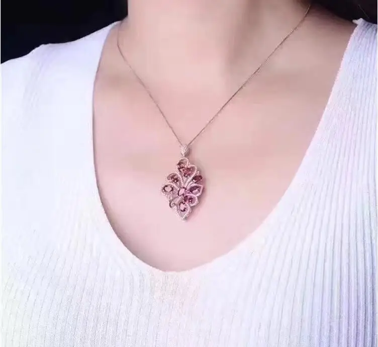 KJJEAXCMY Boutique Jewels ожерелье из чистого серебра 925 пробы с инкрустацией золотыми