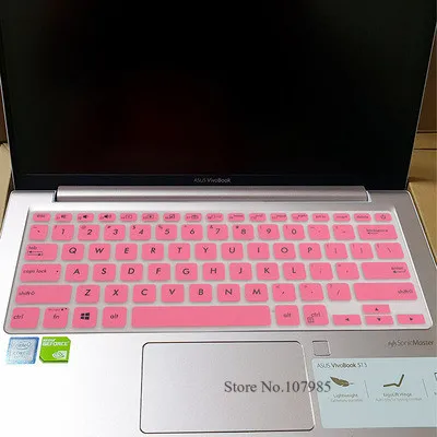 Pink Силиконовая клавиатура для ноутбука, защитный чехол для ASUS VivoBook S13 S330UN s330ua S330U s330 adol13 ADOL 13 13,3 дюймов - Цвет: Pink