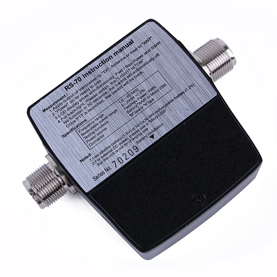 High Precision SWR Power Meter 1.6-60 Mhz HF 200W For 2 Way Radio Digital M Type Connector Professional Shortwave | Инструменты