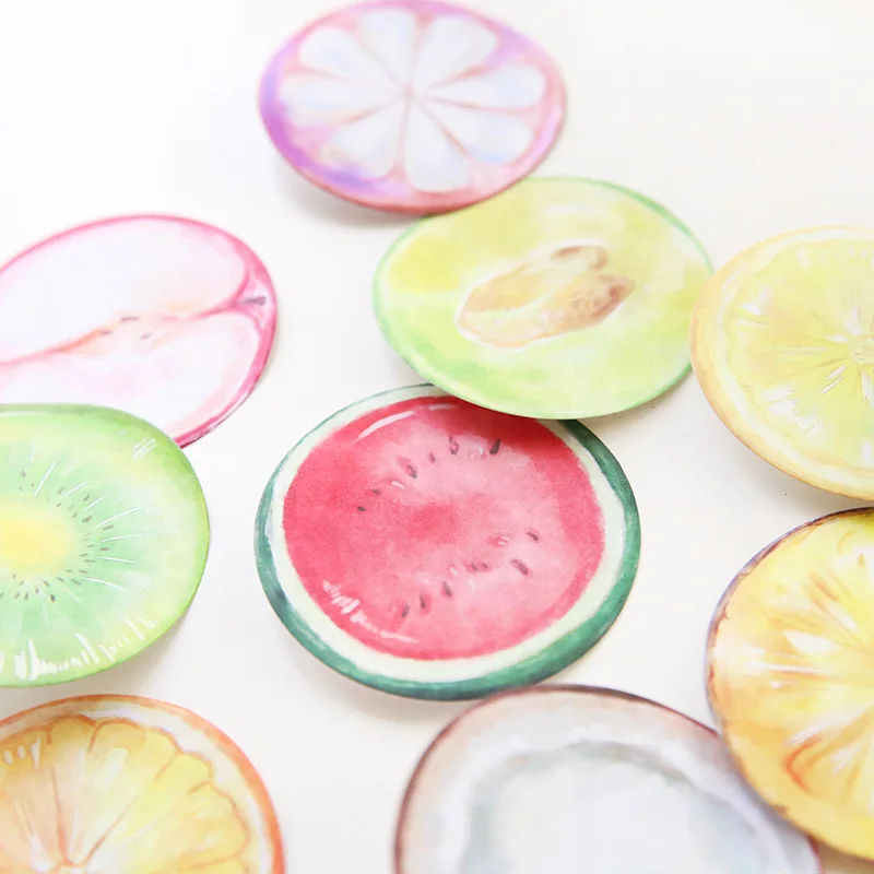 Лимон Ананас Фрукты наклейки блокнот бумага для заметок на клейкой основе