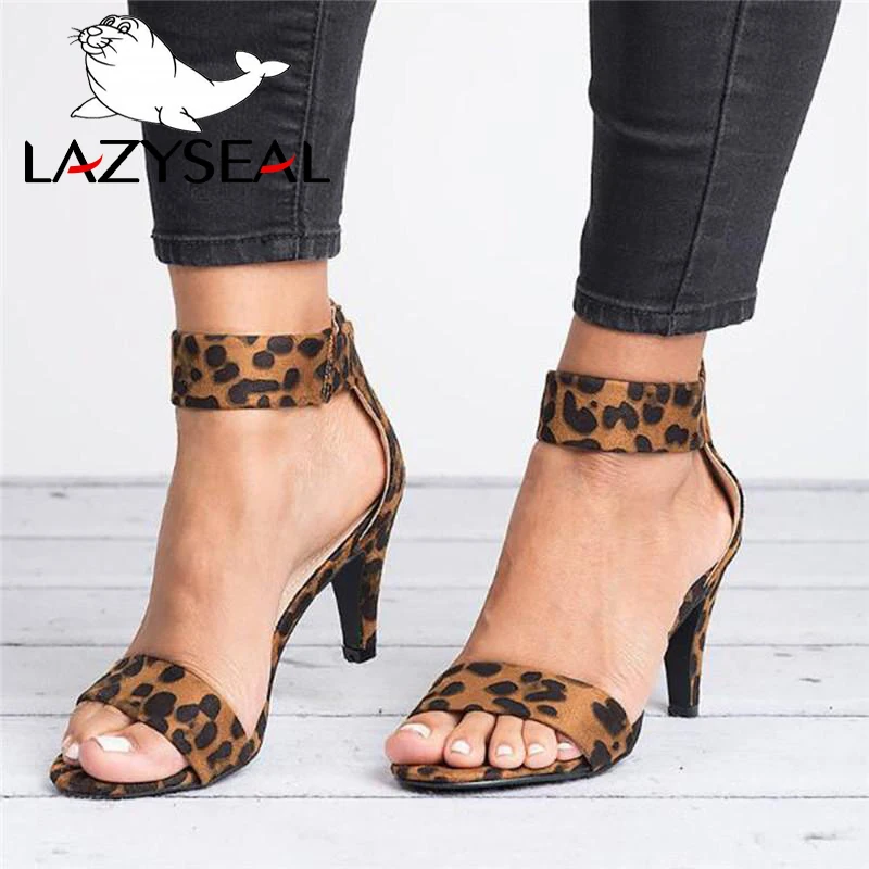 

LazySeal Gladiator Thin Heels Zip Cross-tied Women Sandals Summer Shoes Sexy Women Heeled Sandals Lady Shoes