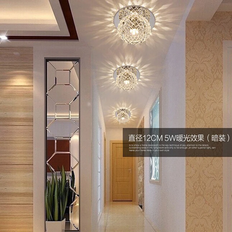 Светодиодный хрустальный светильник 5 Вт для люстры прохода прихожей лестницы