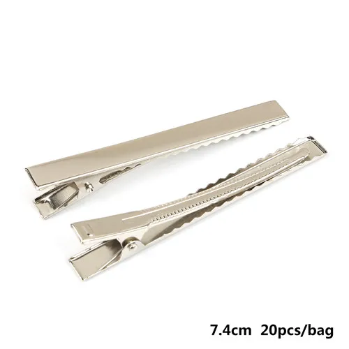 7.4cm 20pcs Высокое качество разных Размеры 5-50 шт./пакет расческа для волос Заколки для волос когти-шпильки DIY ювелирных изделий Аксессуары для украшения волос База - Цвет: 7.4cm 20pcs