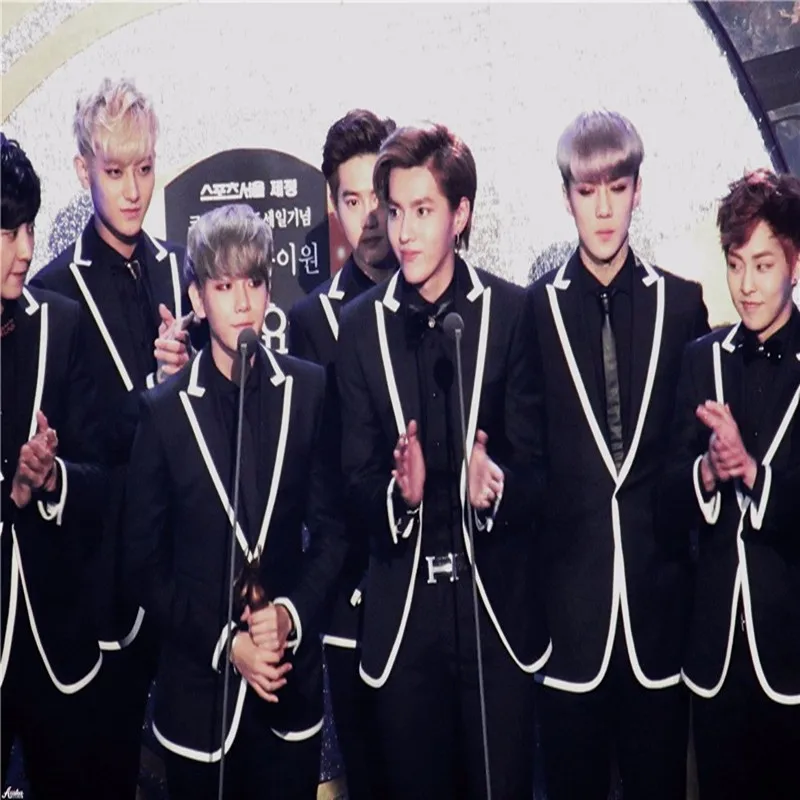 Мужской костюм Bigbang 2020 года Блейзер Черная мужская куртка для выступлений на