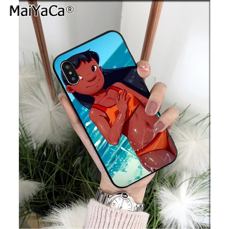 MaiYaCa мультфильм Лило Ститч клиент высокое качество чехол для телефона для Apple iPhone 8 7 6 6S Plus X XS MAX 5 5S SE XR Чехол для мобильного телефона