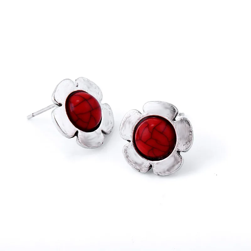 6pairs/set Week Different Designs Earrings Rose Compass Sun Flower Feather Style Ear Studs Eardrops | Украшения и аксессуары