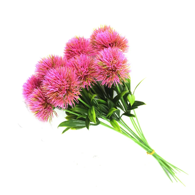 pink Искусственные цветы одуванчика Dozzlor, товары для дома, свадебные, вечерние, на День святого Валентина, декоративные пластиковые цветы, имитация растений - Цвет: pink