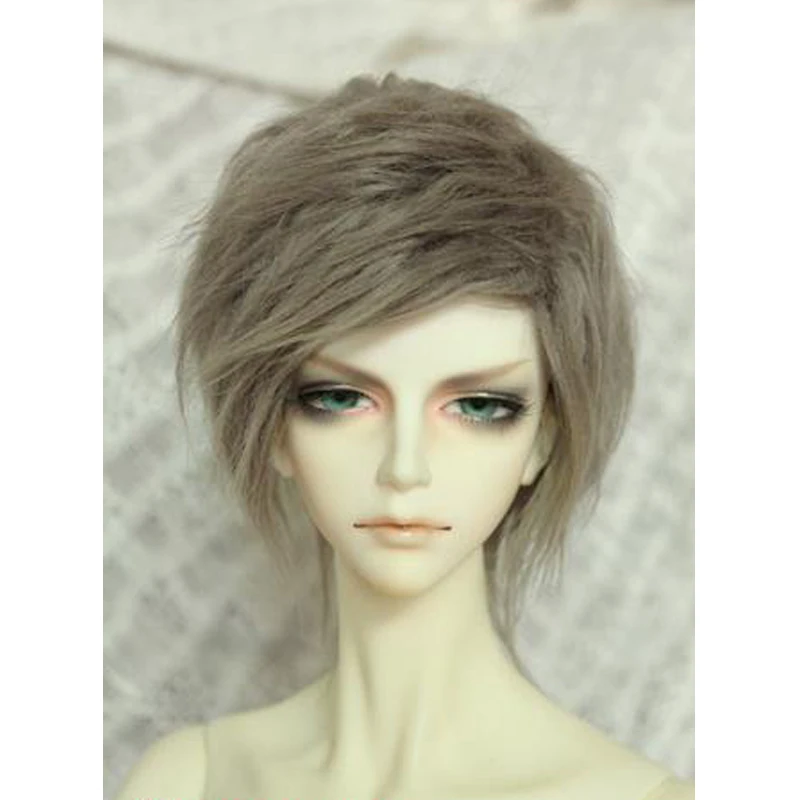 [Wamami] Горячая дымчато серый короткий шерстяной парик волос MSD DOD DZ 1/4 BJD Dollfie 7 8&quot|hair