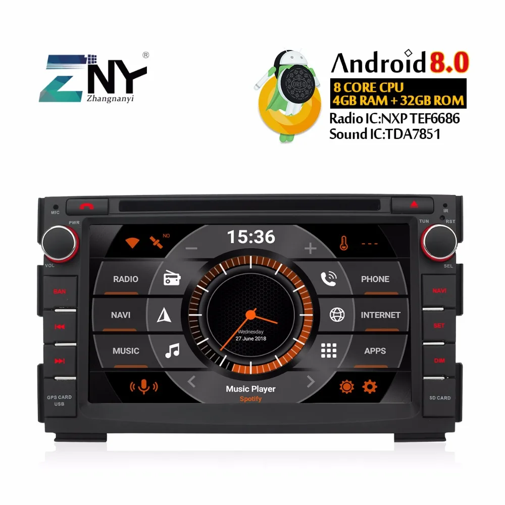 7 &quotIPS Android 8 Автомобильный DVD стерео для Kia Ceed 2009 2010 2011 2012 двойной Din GPS Navi авто радио