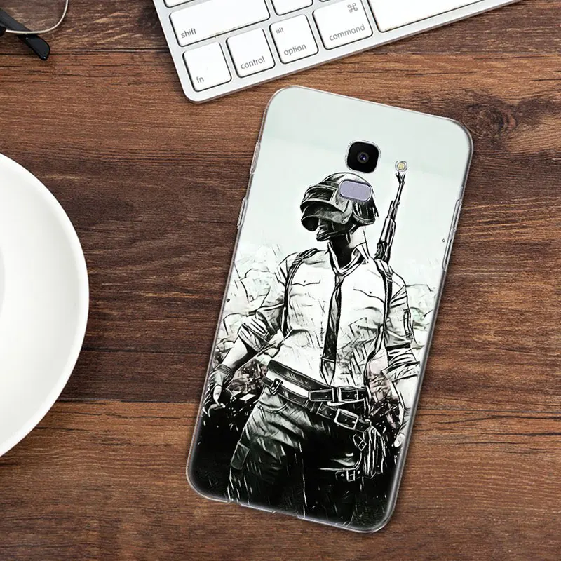Мягкий силиконовый чехол Pubg game для Samsung Galaxy J8 J6 J4 2018 J2 Core J5 J7 Prime J3 2016 2017 EU Plus Модный