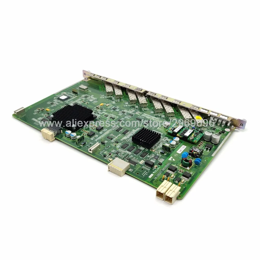 8 портовая плата ZTE GTGO GPON с модулями SFP C + используется для C300 C320 OLT одинаковая