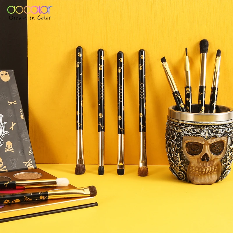 Набор кистей для макияжа Docolor Pro, 10 шт., тени для век, растушевка, подводка для глаз, кисти для макияжа ресниц, косметический набор кистей для макияжа глаз