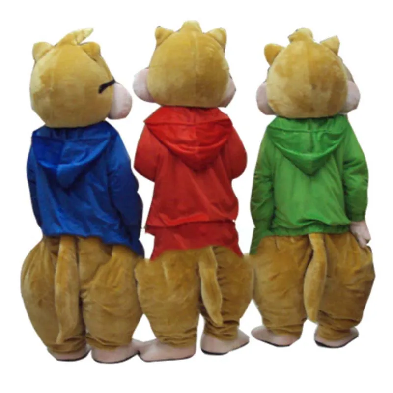 Горячая продажа Элвин и маскарадный костюм бурундука Chipmunks Cospaly мультяшный