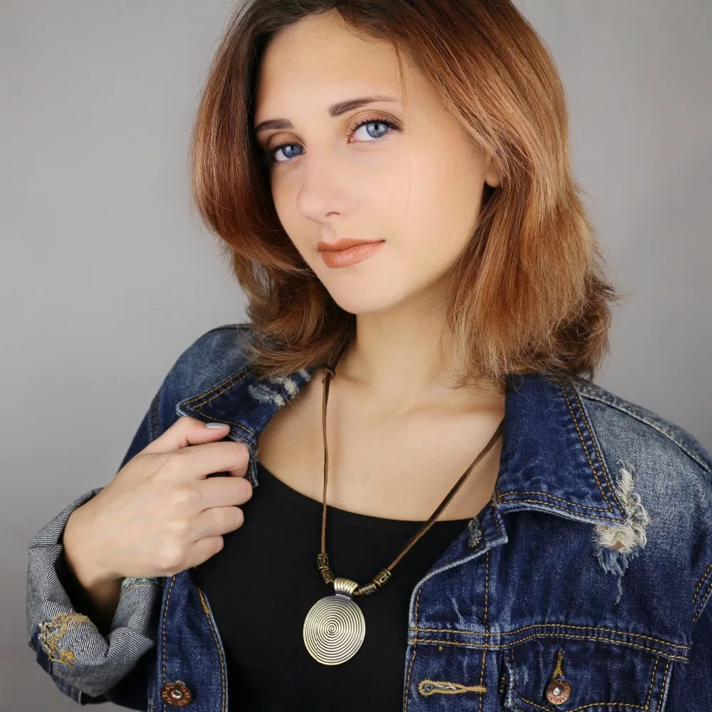 Чокеры Винтаж Для женщин jewelry колье ожерелье ошейник длинные Пояса из натуральной кожи заявление ожерелье девушку Collier Kolye ожерелье