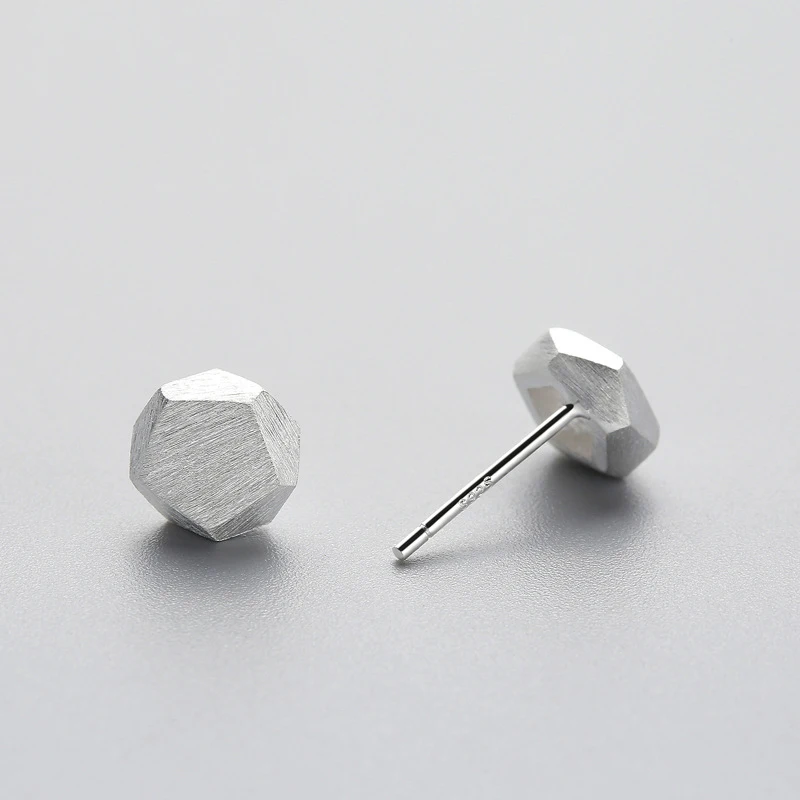 INZATT Sporty 100% 925 Sterling Silver Hammer Shape Stud Earrings For Young Women Casual Geometric Jewelry Accessories Gifts | Украшения и
