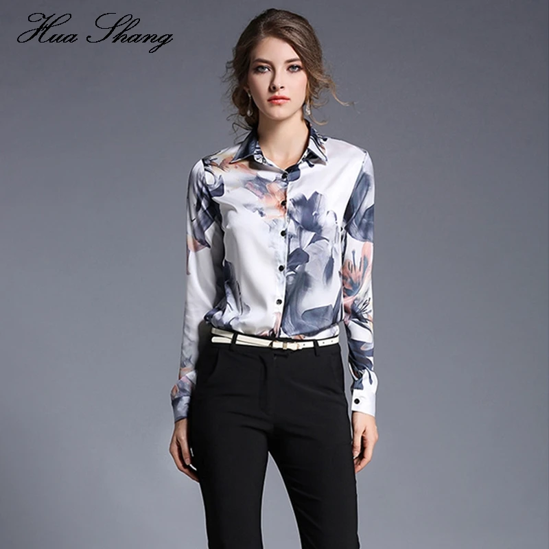 Женские топы и блузки новинка 2018 модная Женская рабочая одежда с длинным рукавом