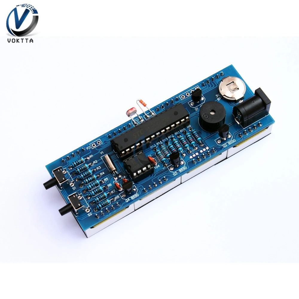 Электронные часы светодиодный Micro control ler DIY Kit Цифровой светильник времени