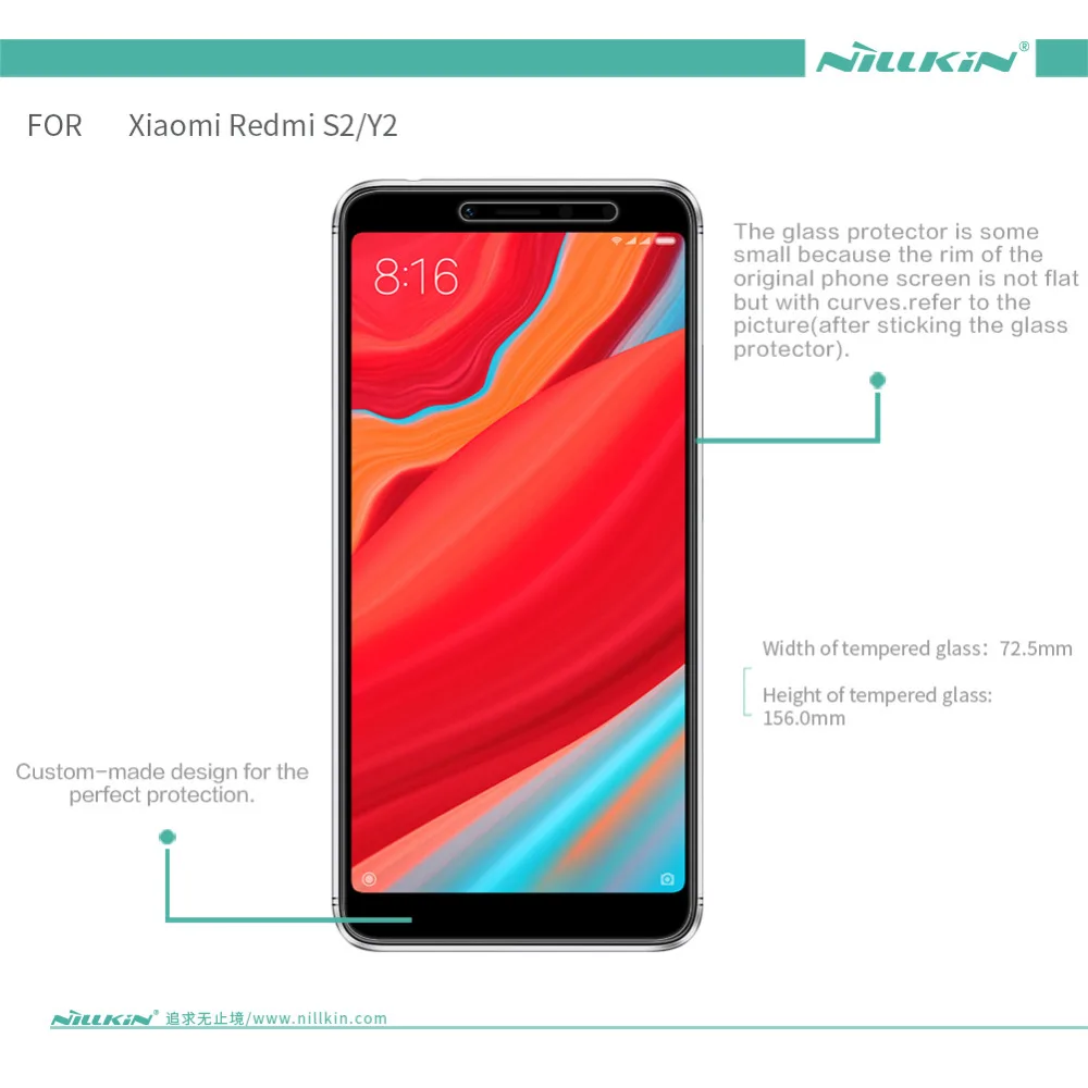 Чехол подарок) для xiaomi redmi S2 закаленное Стекло NILLKIN Удивительный Н Anti-Explosion 9 H 0,3 мм Экран протектор для xiaomi redmi S2 y2
