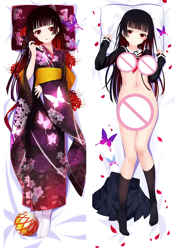 Японские персонажи аниме Hell Girls Jigoku Shoujo сексуальная девушка Enma Ai otaku Dakimakura