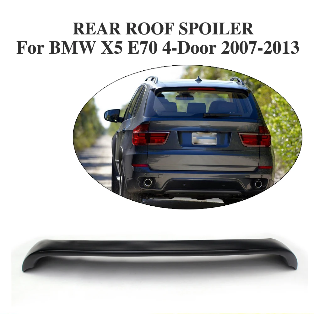 Наклейка на заднее крыло для спойлера крышу BMW X5 E70 4 Door 2007 2013 FRP черные детали