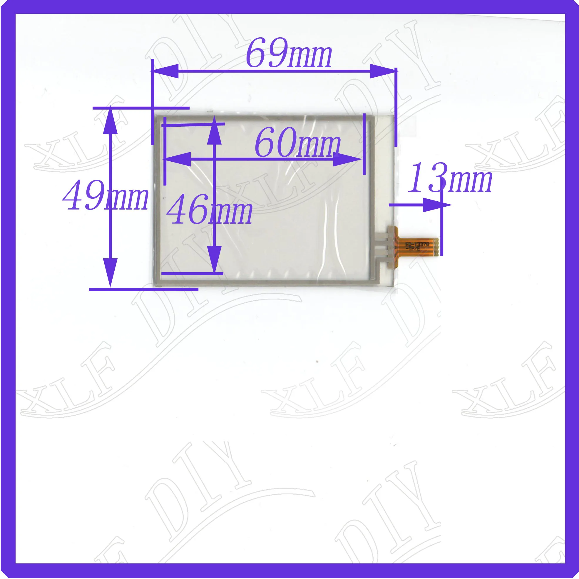 

wholesale 69*49MM ED1378 this is compatible 2.8inch 4lines resistance screen Industrial use for car rideo