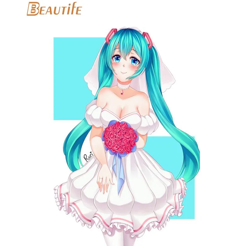 Горячая на заказ Хацунэ Мику Плакат Украшение дома Модная шелковая ткань плакат на заказ плакат A005 - Цвет: poster