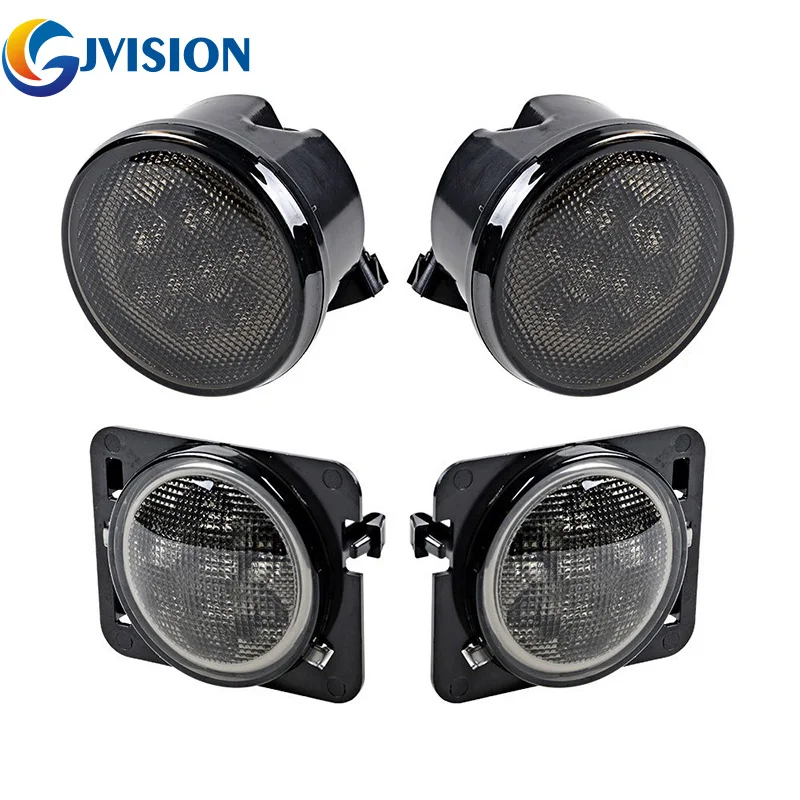 Дым объектив Желтый СВЕТОДИОДНЫЙ спереди замена сигнала поворота светильник +