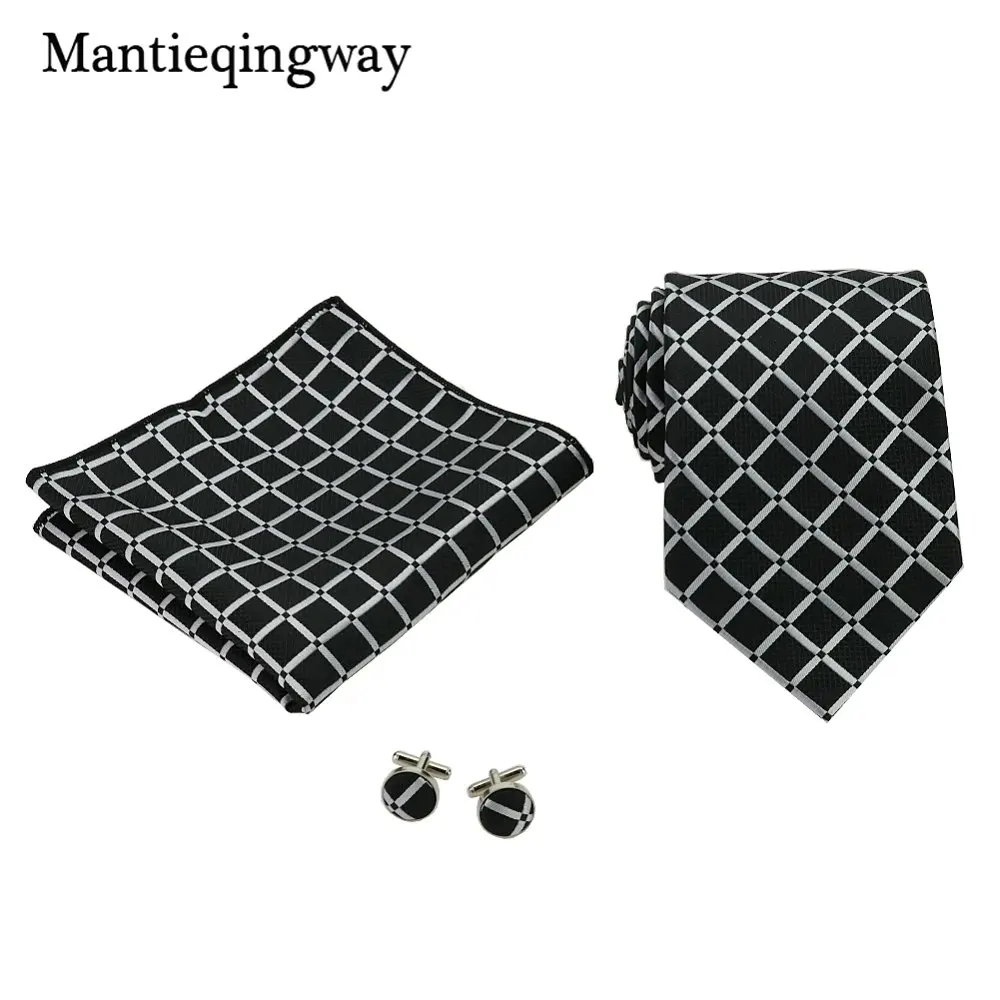 Mantieqingway 20 цветов галстук Hanky запонки наборы для мужчин полиэстер Пейсли Цветочные шеи галстук мужской, карманный, квадратный платок - Цвет: 089