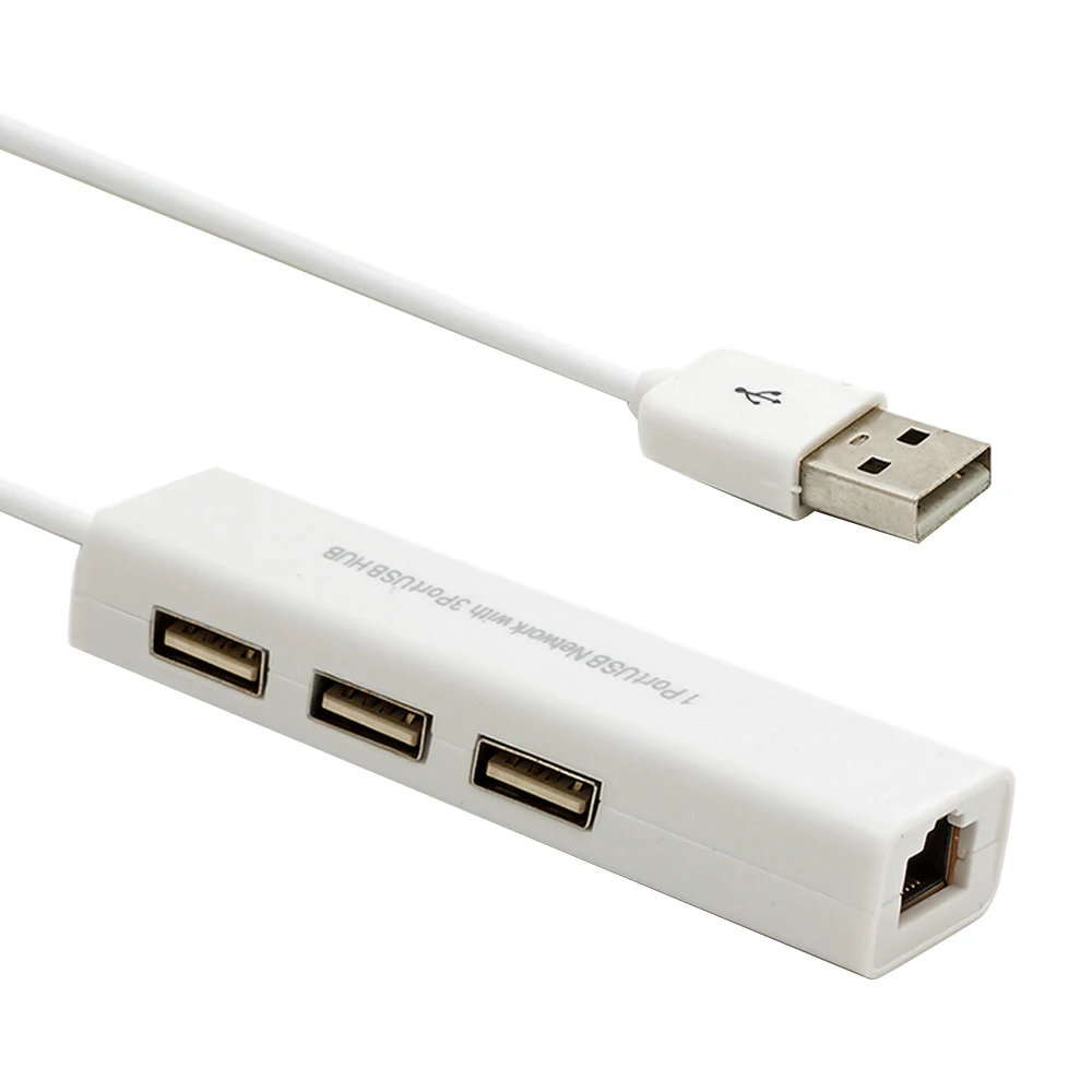 Elisona 3 Порты и разъёмы USB 2 0 концентратор для RJ45 10/100 Мбит/с Ethernet сетевой адаптер