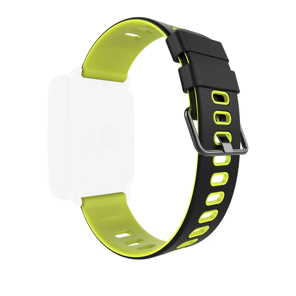 22 мм Универсальный ремешок для часов силиконовый двойной цветной наручных samsung