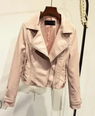 Демисезонный мотоциклетные Blcak куртка Для женщин пальто отложной воротник с