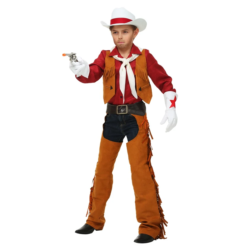 Костюм на Хэллоуин для мальчика с западным ковбой Родео | Тематическая одежда и