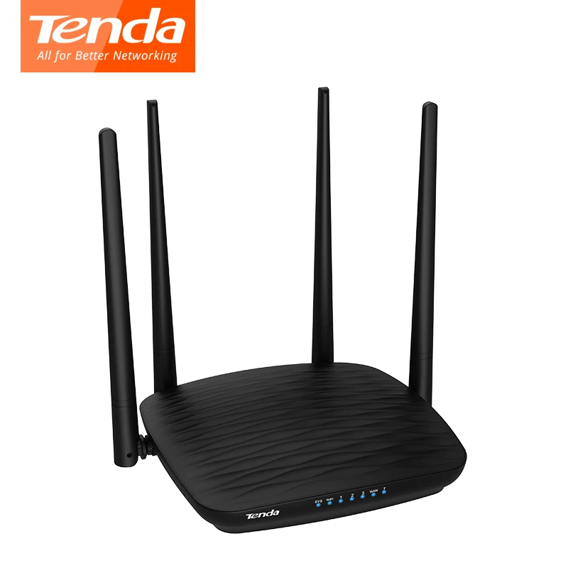 Tenda беспроводной Wi Fi роутер AC5 1 ГГц cpu + 128DDR3 1WAN 3LAN порт 4 * 5dbi антенны 2 4G 5G 1167 Мбит/с