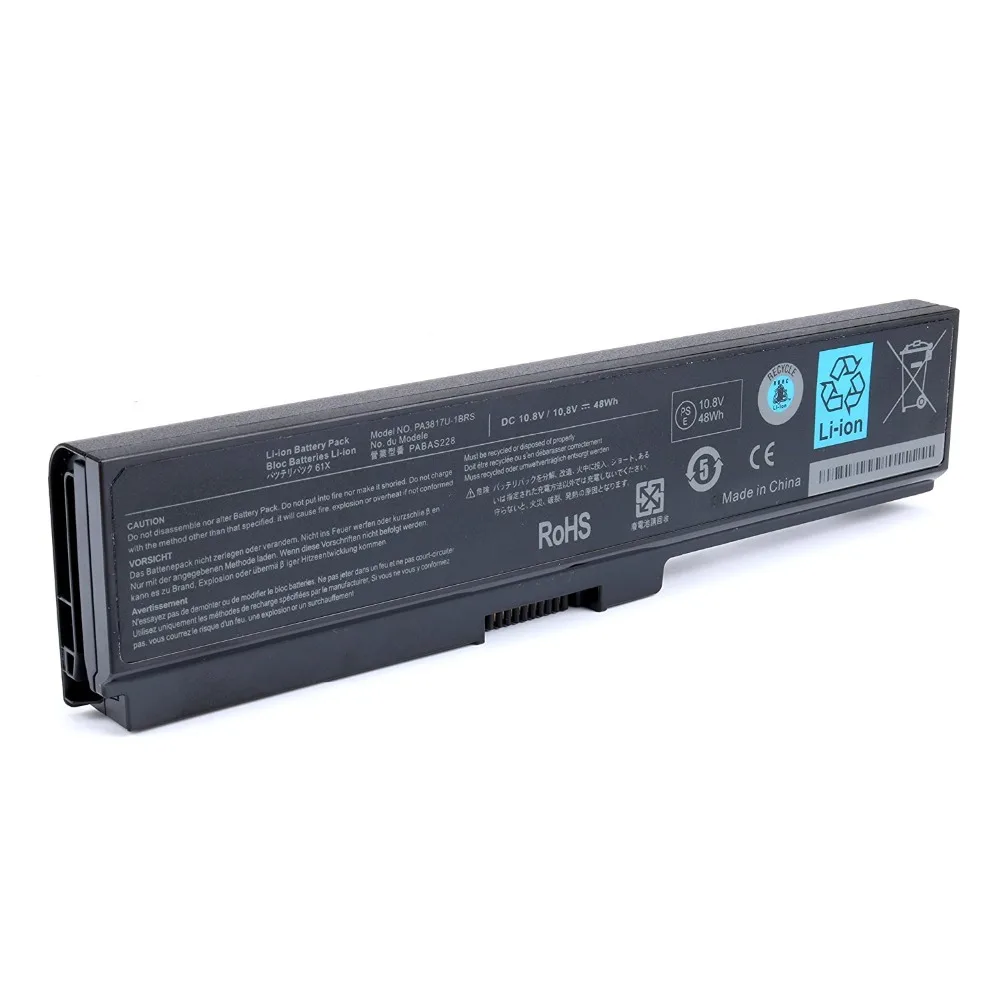 10 8 V 48wH Подлинная для Toshiba PA3817U-1BRS Батарея A660 C655 L600 L675 L675D L700 L745 L750 M640 M645 PA3818U-1BRS PABAS228 |