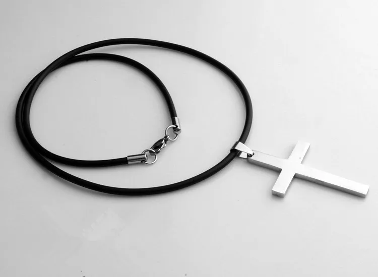 316 Новые Мужские гладкие из нержавеющей стали титановая подвеска крест один