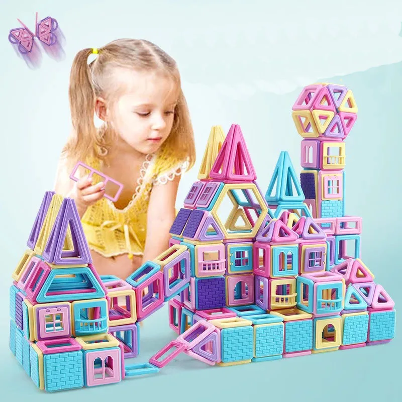 Мини Магнитный конструктор Construction Set модель магнита блоки игрушки магнитных