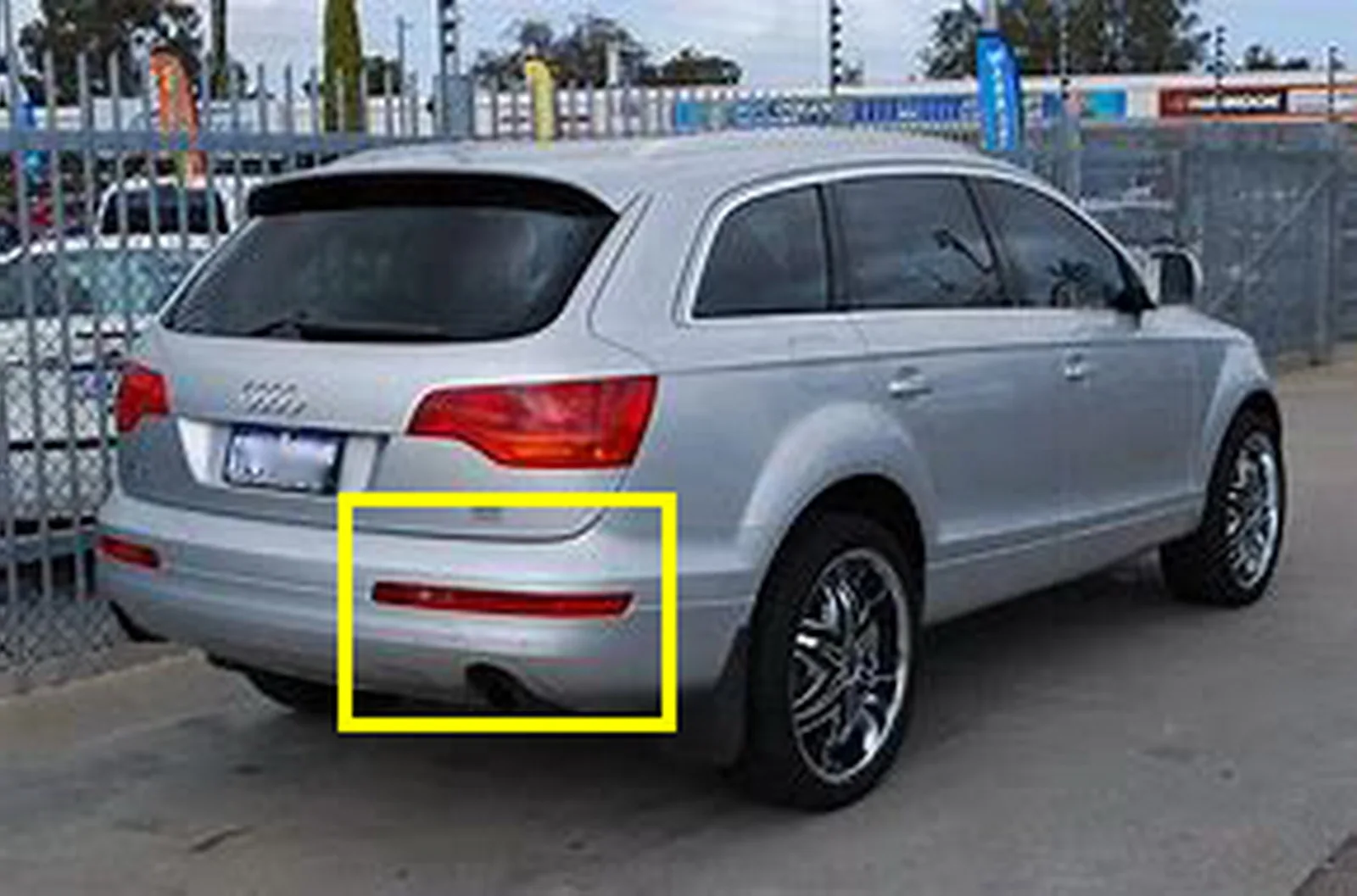 ANGRONG задний правый бампер отражатель задний стоп светильник лампа для Audi Q7 4L 2006-15