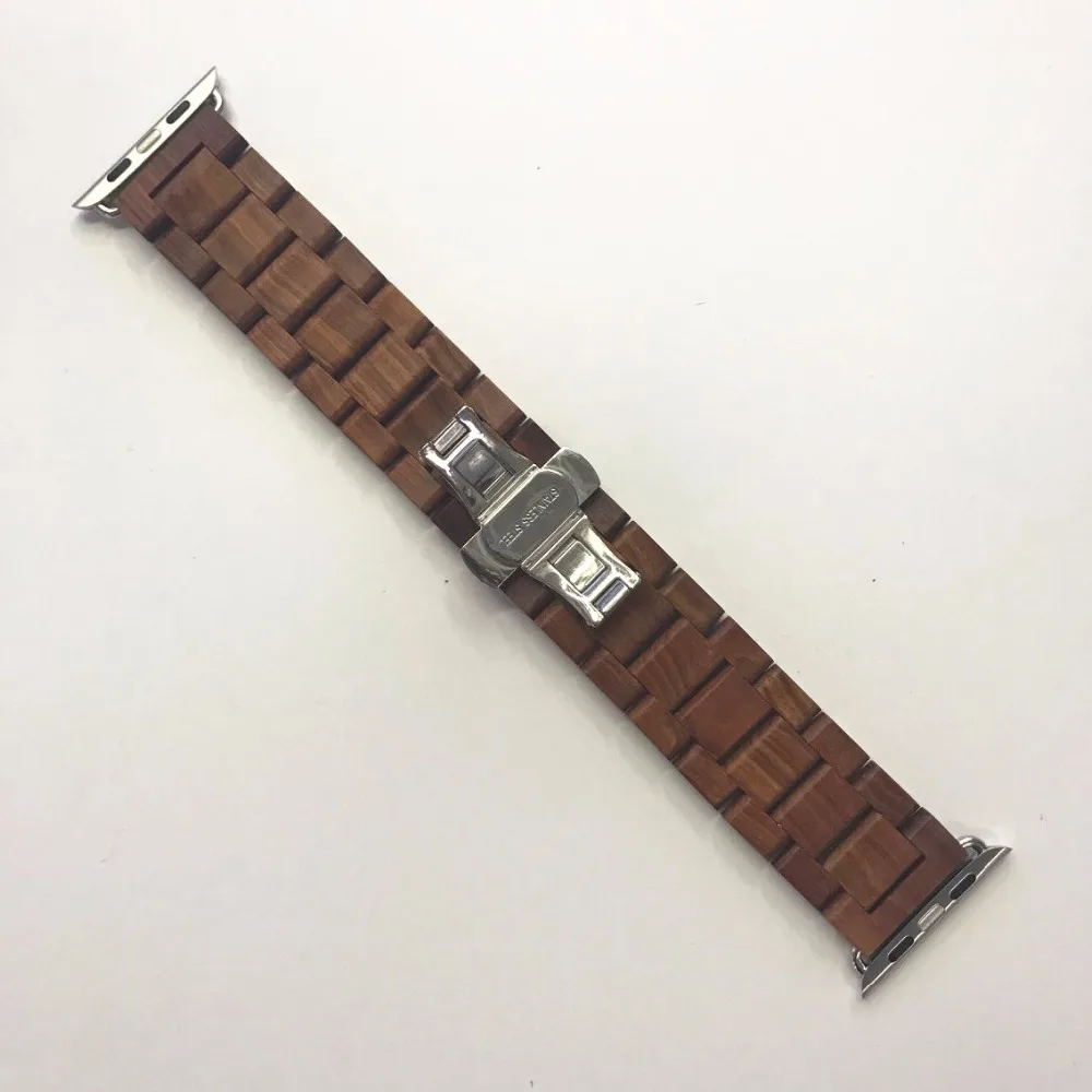 Ремешок для часов Apple watch качественный ремешок из красного сандалового дерева iwatch