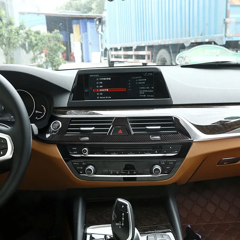 Хромированная Автомобильная центральная консоль из углеродного волокна ABS