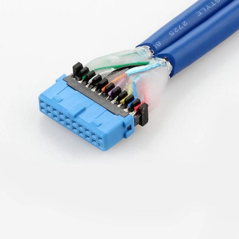 С перегородкой 20Pin к Usb3.0 два порта расширения перегородки линии материнской платы 20P к двойной Usb3.0 перегородки линии