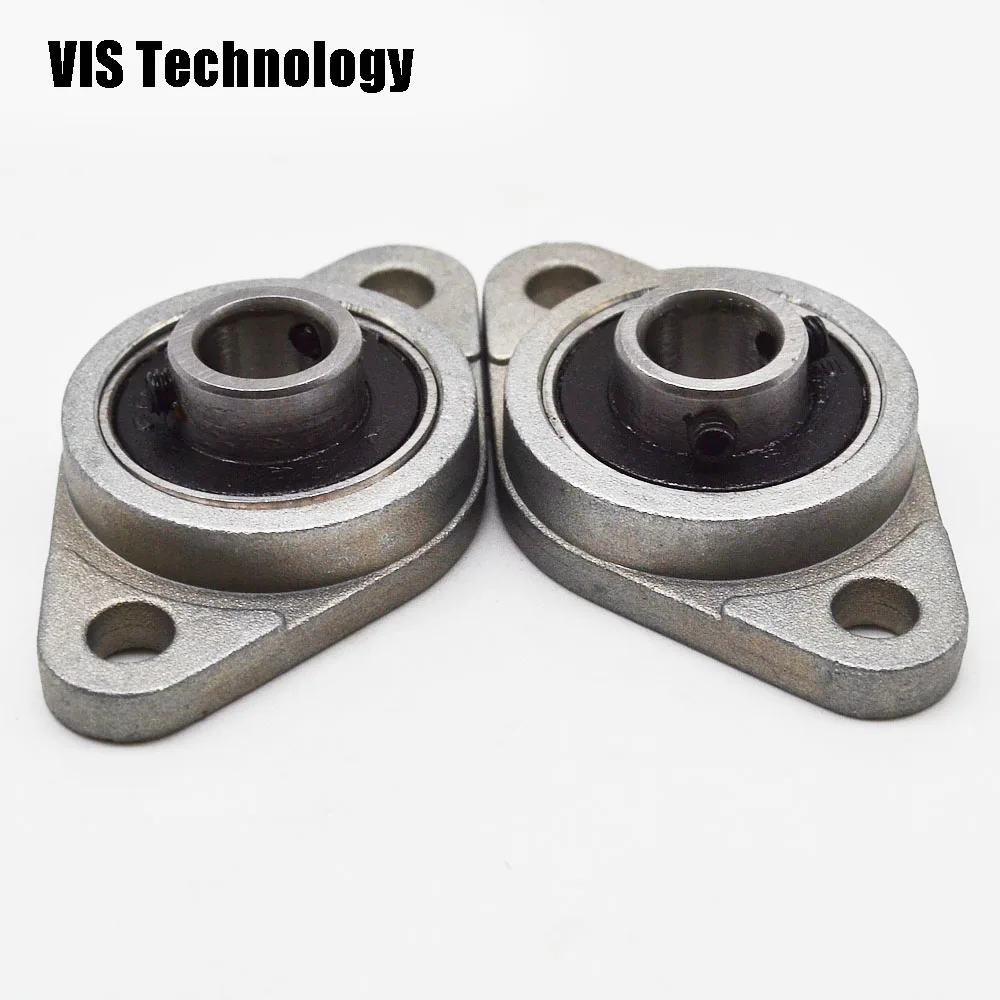 

4pcs KFL08(8mm Bore Diameter)Pillow Block Bearing Flange Rhombic Bearings New