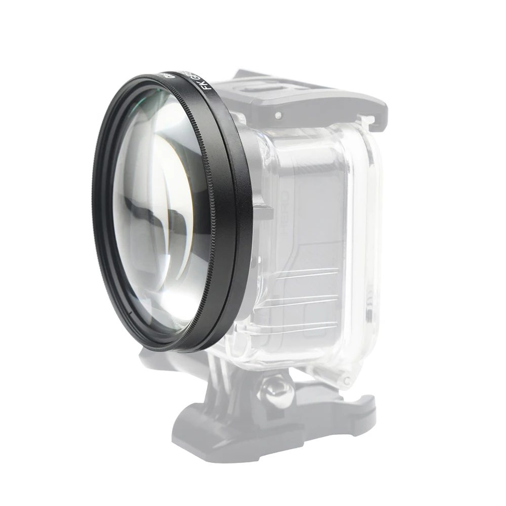 58 мм Макросъемка объектив с 10 кратным увеличением для Gopro Hero 7 6 5 черный