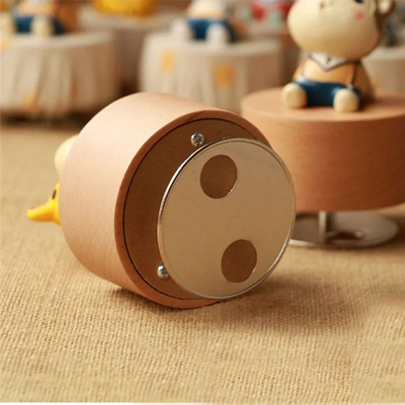 Прекрасный животные бук деревянный Классическая Музыкальная Коробка смолы