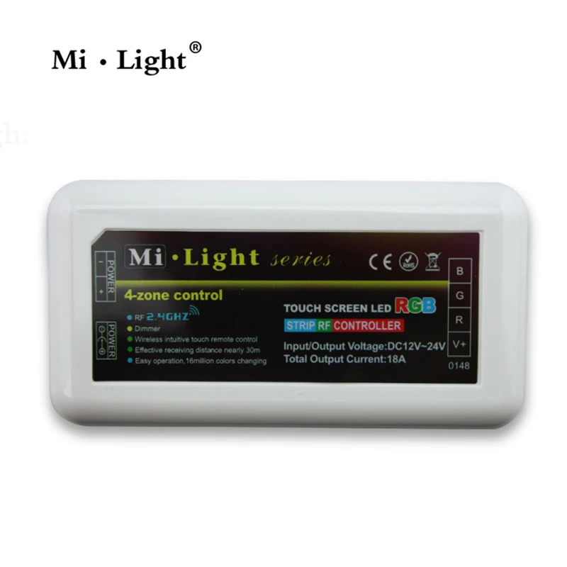 Milight DC12V или DC24V RGB 3 канала 18A 2 4G Wifi RF передача технологии 4 зоны Светодиодные полосы