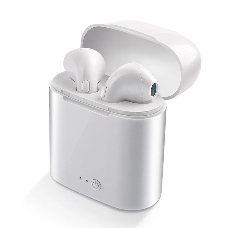 I7s TWS мини беспроводные Bluetooth наушники, стерео наушники-вкладыши, гарнитура с зарядным устройством, микрофон для Iphone, Xiaomi, всех смартфонов